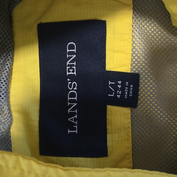 Men's Yellow Rain Jacket - Picture 2 of 2